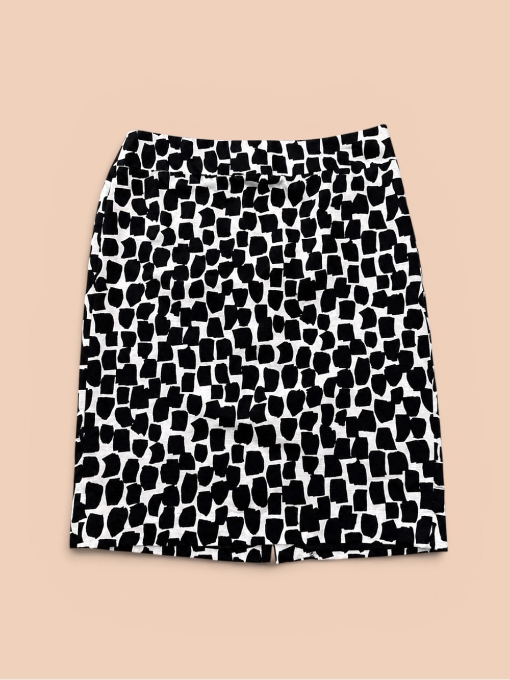 White House Black Market Silk Blend Check Polka Dot Skirt Women’s Size 6